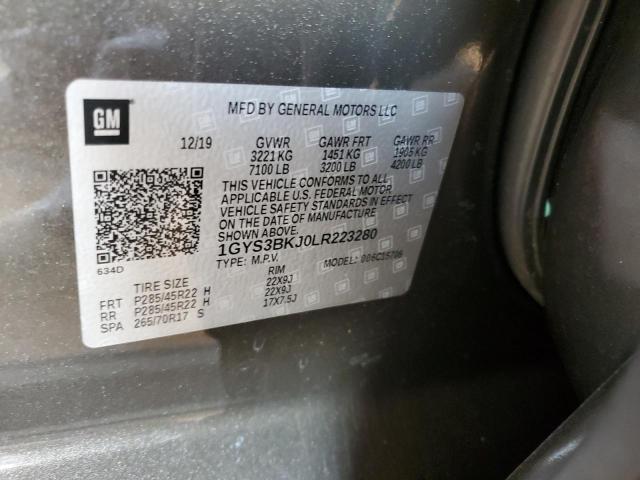 1GYS3BKJ0LR223280 Cadillac Escalade Luxury