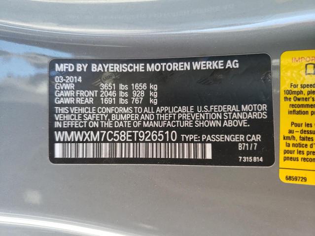 WMWXM7C58ET926510 Mini Cooper