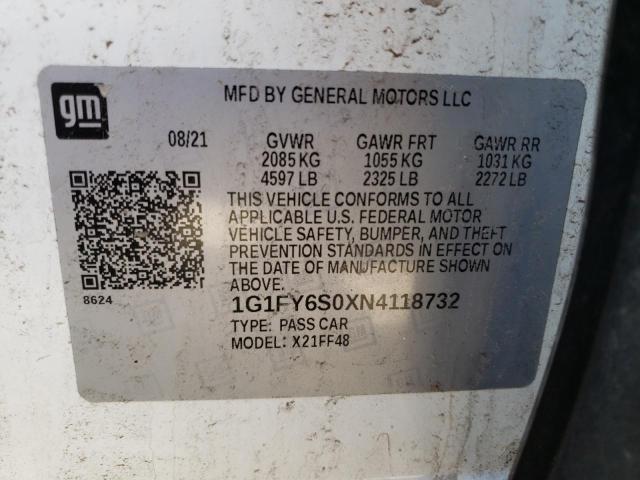 2022 CHEVROLET BOLT EUV L - 1G1FY6S0XN4118732