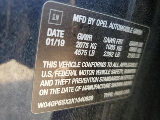 2019 BUICK REGAL ESSE W04GP6SX2K1040658