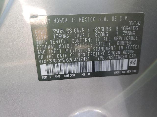 2020 HONDA FIT SPORT - 3HGGK5H63LM717431