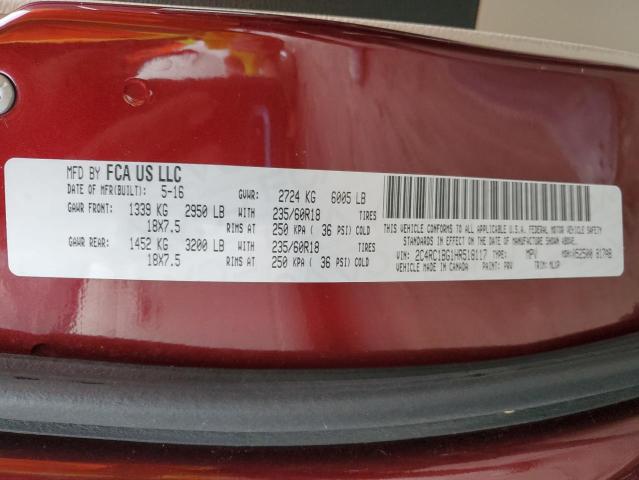 2017 CHRYSLER PACIFICA T 2C4RC1BG1HR518117