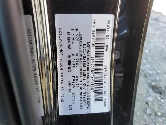 2022 MAZDA 3 - JM1BPAJL6N1514651