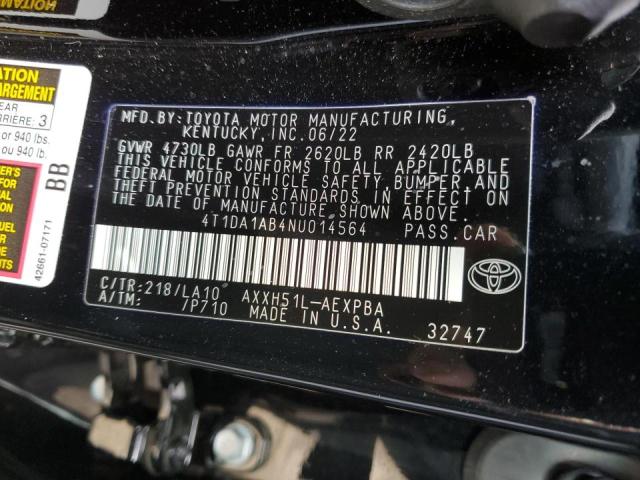 2022 TOYOTA AVALON LIM - 4T1DA1AB4NU014564