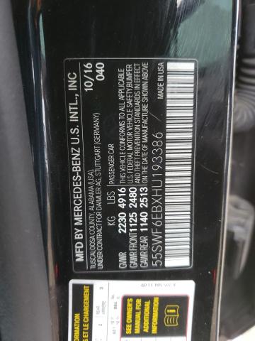 55SWF6EBXHU193386 Mercedes-Benz C 43 4matic Amg
