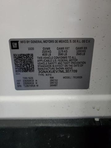 2021 CHEVROLET EQUINOX LT 3GNAXUEV7ML307709