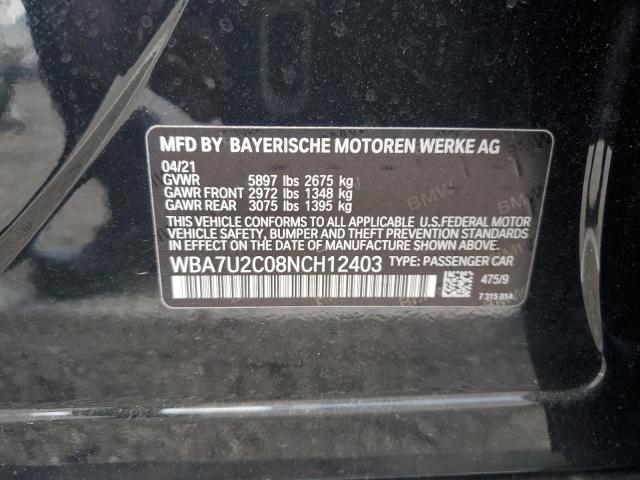 WBA7U2C08NCH12403 BMW 750 Xi
