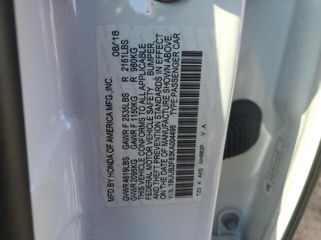 2019 ACURA TLX ADVANC 19UUB2F83KA004496