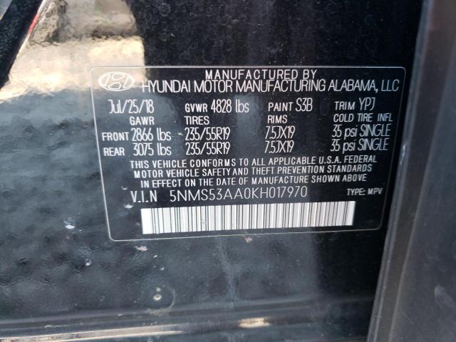 2019 HYUNDAI SANTA FE L - 5NMS53AA0KH017970