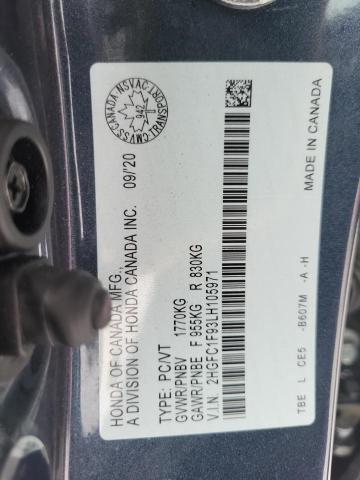 2020 HONDA CIVIC TOUR - 2HGFC1F93LH105971