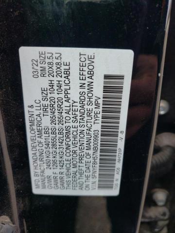 2022 HONDA PASSPORT E - 5FNYF8H57NB009903