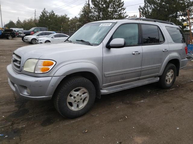 2002 Toyota Sequoia Limited Серебряный vin: 5TDBT48A52S070999