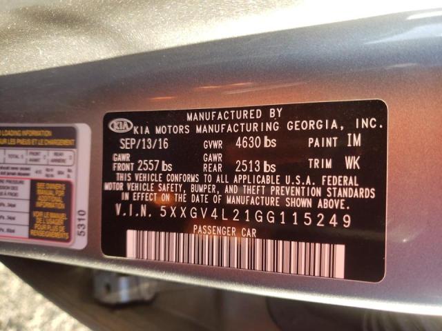 5XXGV4L21GG115249 KIA OPTIMA SXL