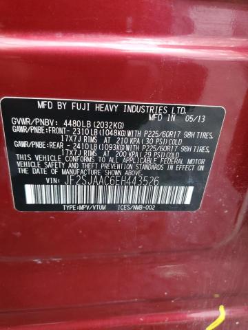 JF2SJAAC6EH443526 Subaru Forester 2.5i