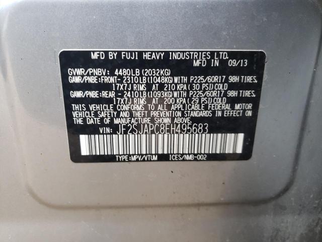 JF2SJAPC8EH495683 Subaru Forester 2.5i Touring