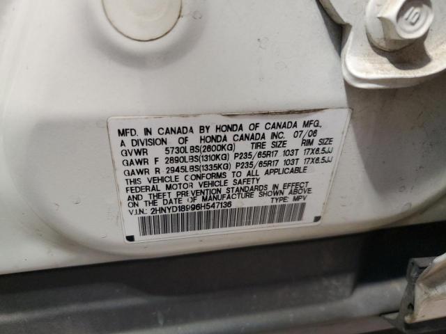 2HNYD18996H547136 Acura Mdx Touring
