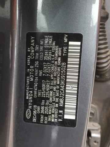 KM8J2CA43KU915028 Hyundai TUCSON SE