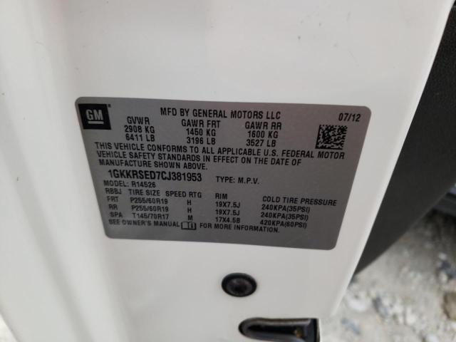 1GKKRSED7CJ381953 GMC Acadia Slt-2