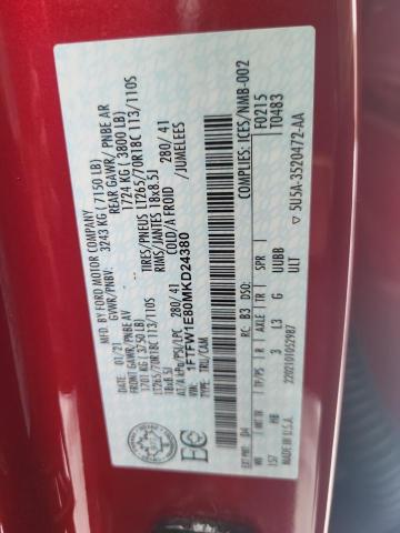 2021 FORD F150 SUPER 1FTFW1E80MKD24380