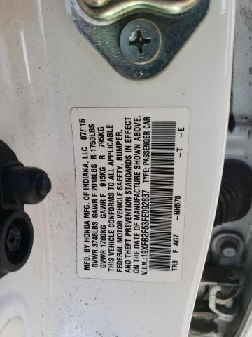 19XFB2F53FE092837 Honda Civic Lx