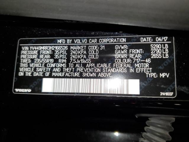 YV449MRR3H2166526 Volvo XC60