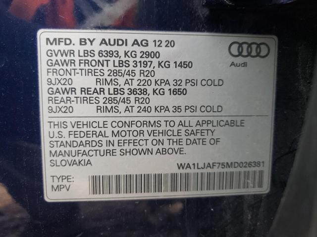 WA1LJAF75MD026381 2021 AUDI Q7 - Image 14