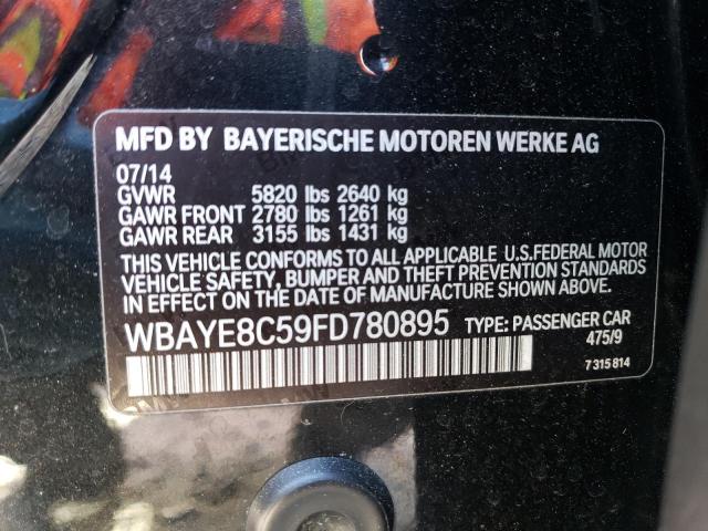 2015 BMW 750LI WBAYE8C59FD780895