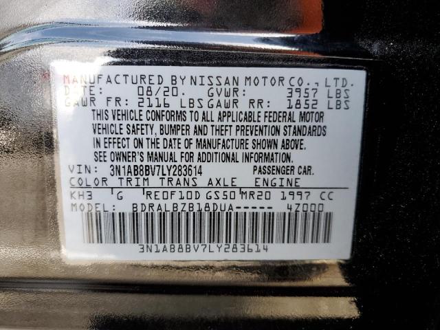 2020 NISSAN SENTRA S 3N1AB8BV7LY283614