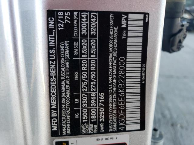 2019 MERCEDES-BENZ GLS 450 4M 4JGDF6EE6KB228000