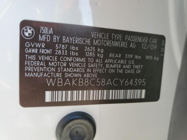 WBAKB8C58ACY64395 BMW 750 LI