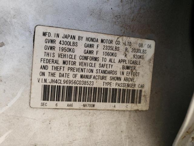 JH4CL96956C038523 Acura TSX