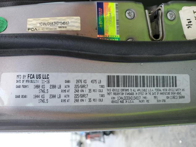 1C4NJDEB3HD154517 Jeep Compass Latitude