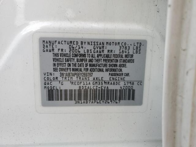 3N1AB7AP6EY269767 Nissan SENTRA S