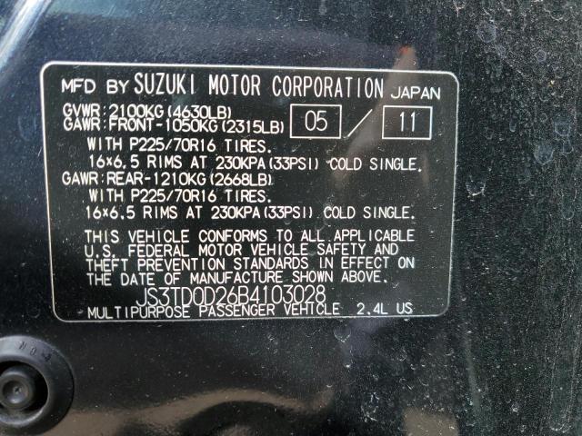 JS3TD0D26B4103028 Suzuki Grand Vitara Premium