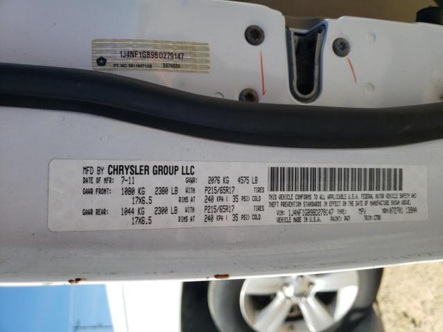 1J4NF1GB9BD279147 Jeep Patriot Sport