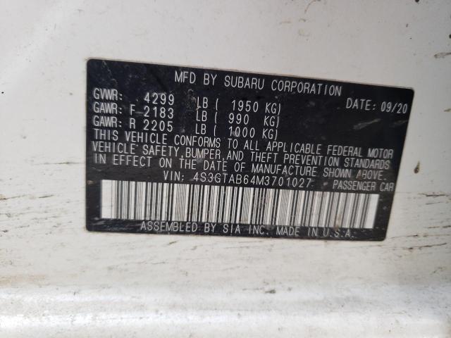4S3GTAB64M3701027 Subaru IMPREZA