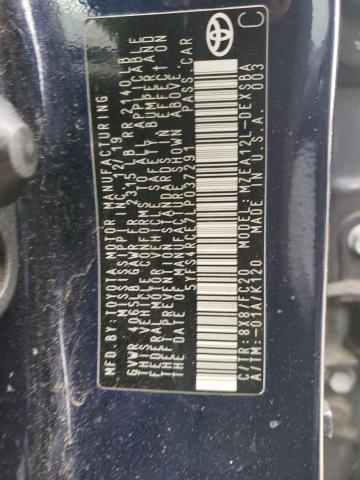 5YFS4RCE7LP037291 Toyota COROLLA SE