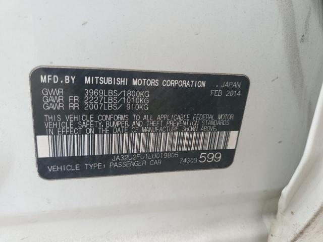 JA32U2FU1EU019805 Mitsubishi Lancer Es/es Sport