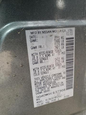 5N1AR2MM5FC637908 Nissan Pathfinder S