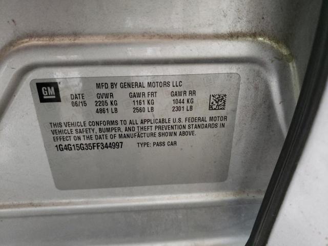 2015 BUICK LACROSSE 1 1G4G15G35FF344997