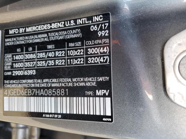 4JGED6EB7HA085881 Mercedes-Benz Gle Coupe 43 Amg