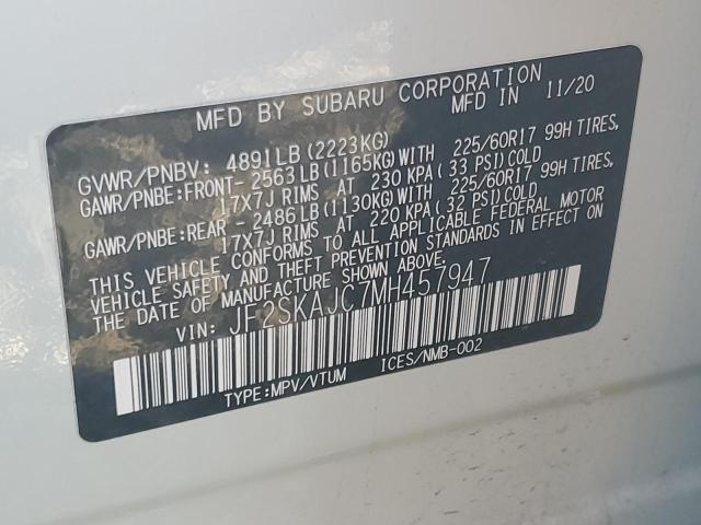 JF2SKAJC7MH457947 Subaru Forester Premium