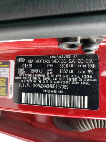 3KPA24AB4KE197089 KIA RIO S