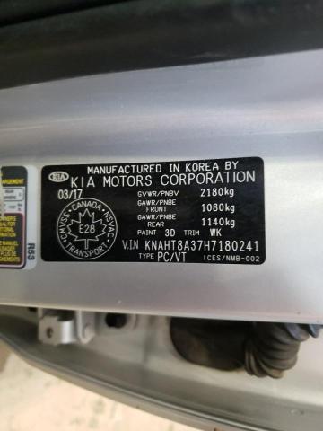 2017 KIA RONDO KNAHT8A37H7180241