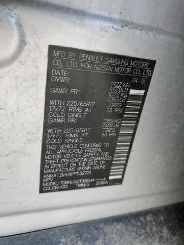 KNMAT2MV6FP552731 Nissan ROGUE S
