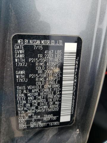 2015 NISSAN JUKE S - JN8AF5MV5FT565202