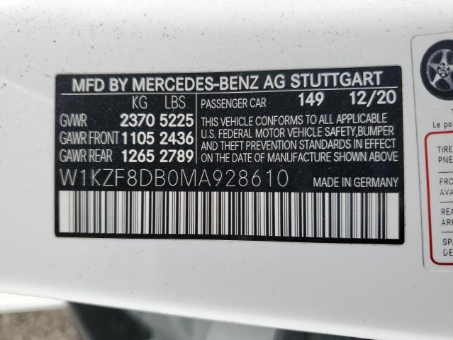 W1KZF8DB0MA928610 Mercedes-Benz E-Class