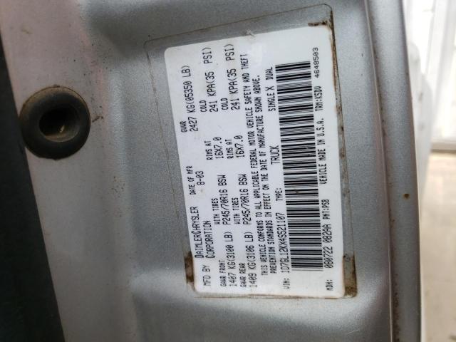 1D7GL12KX4S521107 Dodge Dakota Sxt