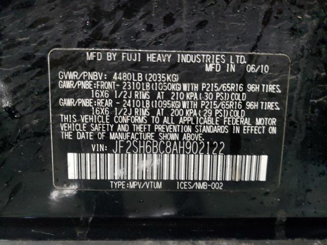 JF2SH6BC8AH902122 Subaru Forester Xs