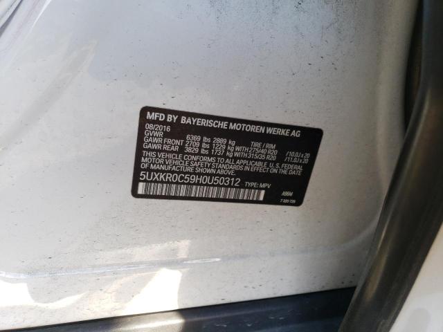 5UXKR0C59H0U50312 BMW X5 Xdrive35i